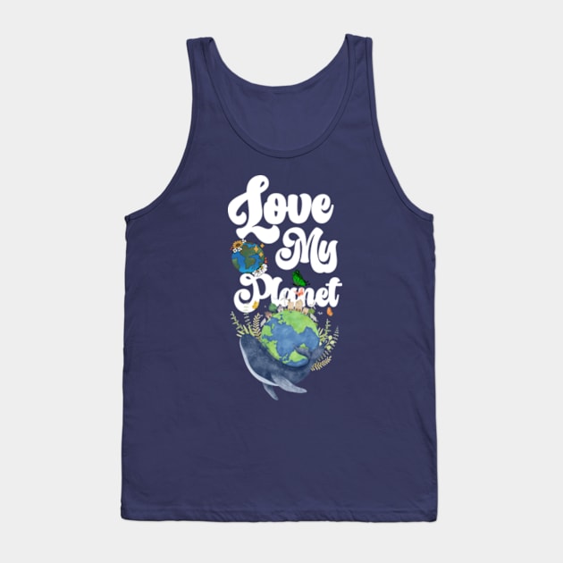 Love My Planet  earth day 2024 gift april 22 Cute Teacher  Lover Rainbow Tank Top by graphicaesthetic ✅